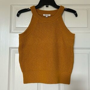 Madewell Goldenrod Knit Sweater Tank Top Small NWT